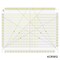 Kearing® Large Slotted Quilting Ruler, Non-Slip Stripology Acrylic Ruler for Fabric Cutting